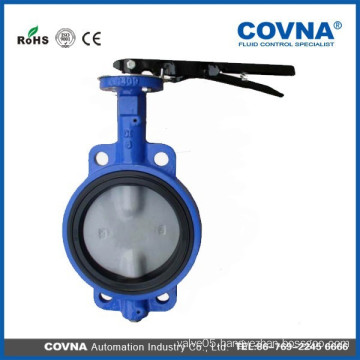 SS410/SS416/SS304/SS316 DISC Manual wafer butterfly valves